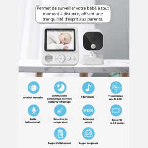 babyphone avec écran HD
