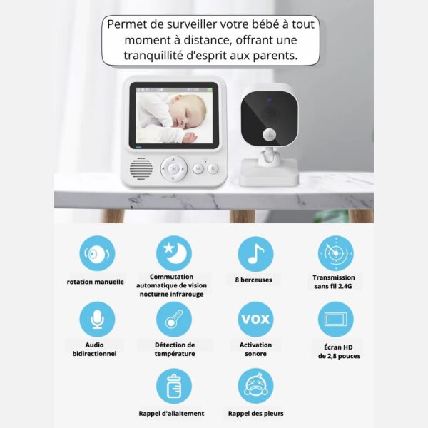 babyphone avec écran HD