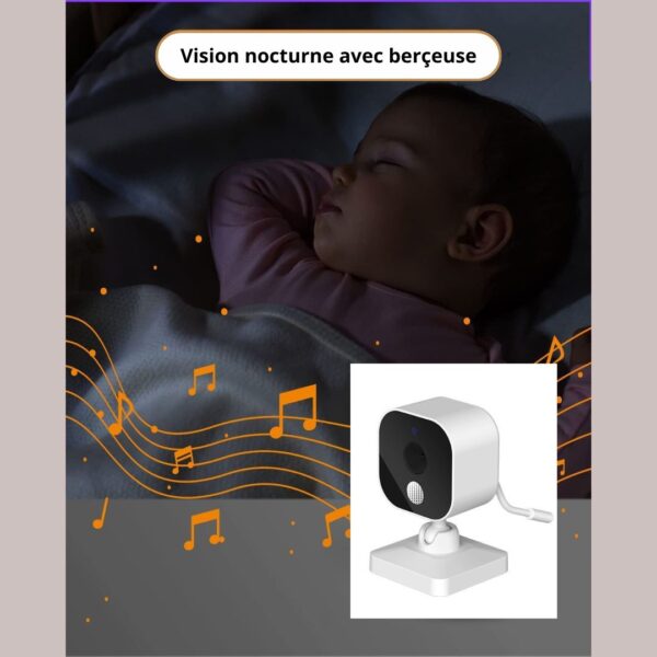 babyphone vision de nuit avec berceuse